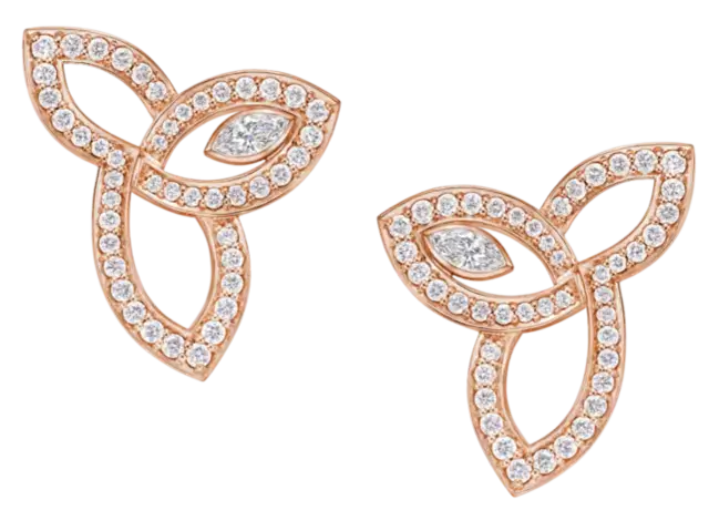 Náušnice Lily Cluster Rose Gold Náušnice Lily Cluster Rose Gold